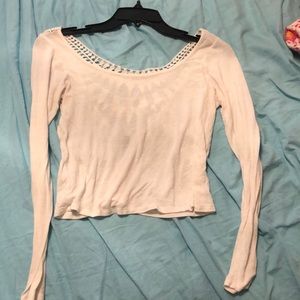 Cute white long sleeve shirt!